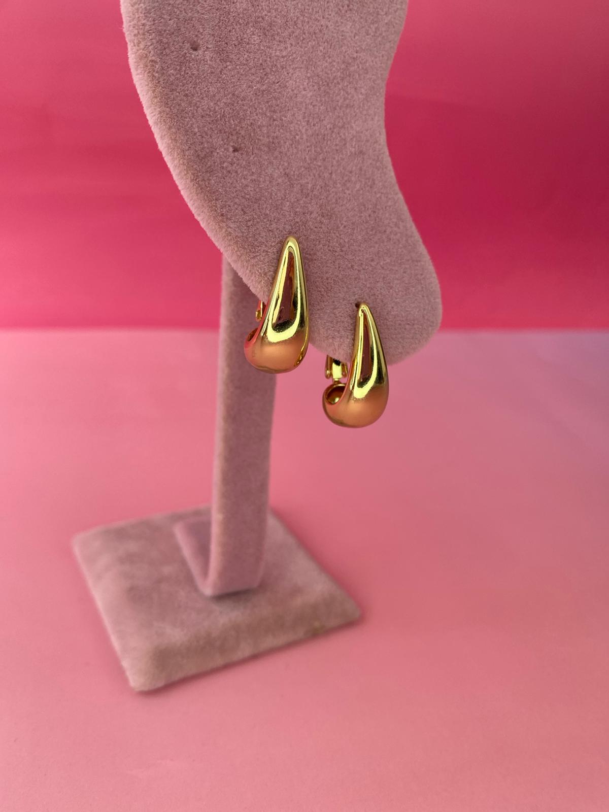 VIP Gold Damla Model Küpe - Görsel 5