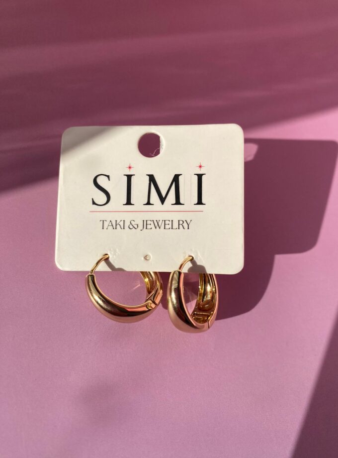 VIP Gold Kalın Halka Küpe