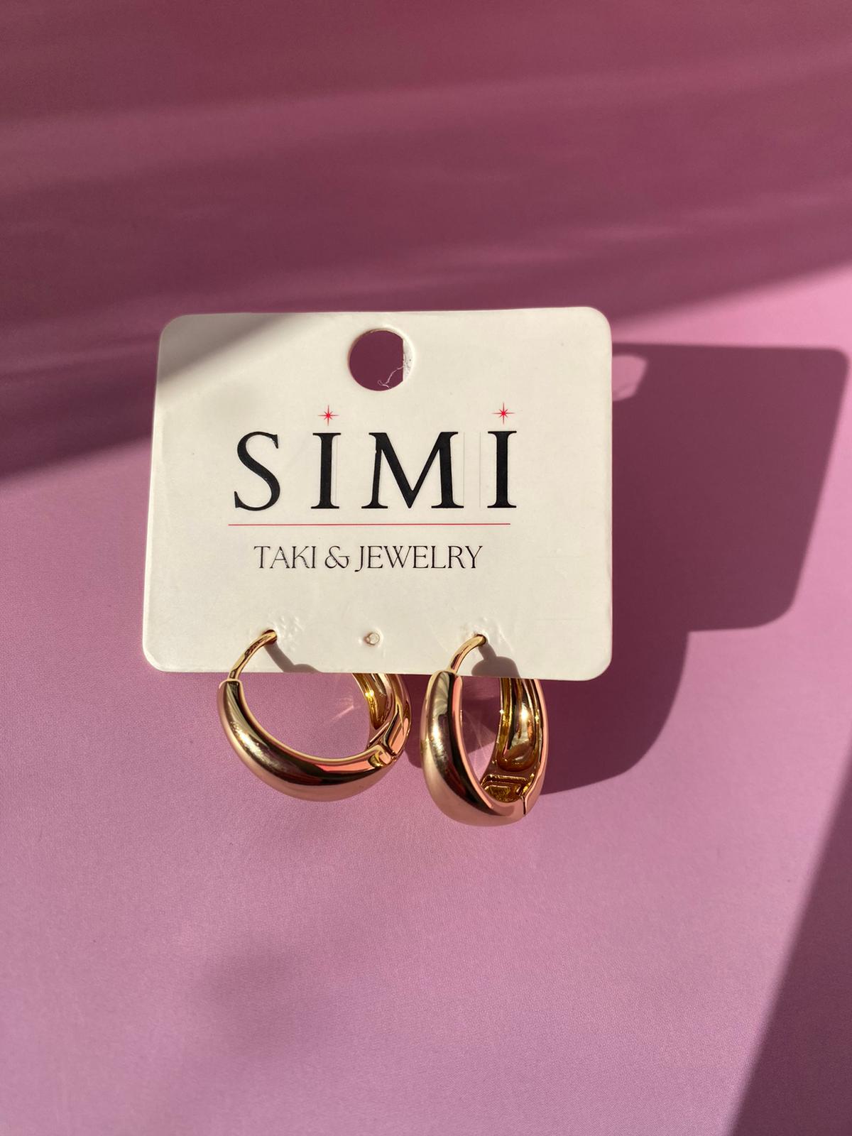 VIP Gold Kalın Halka Küpe