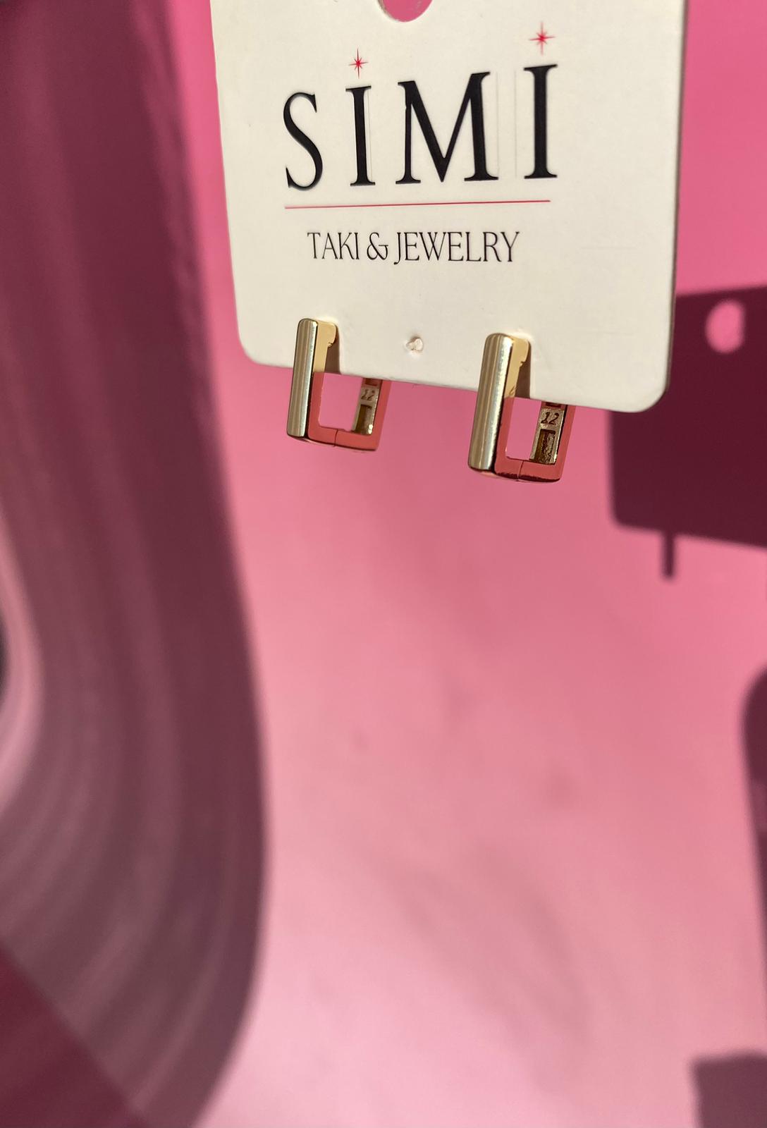 VIP Minik Boy Gold Kare Küpe - Görsel 3