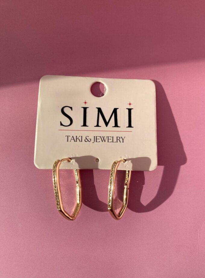 VIP İnce Taşlı Tasarım Model Küpe