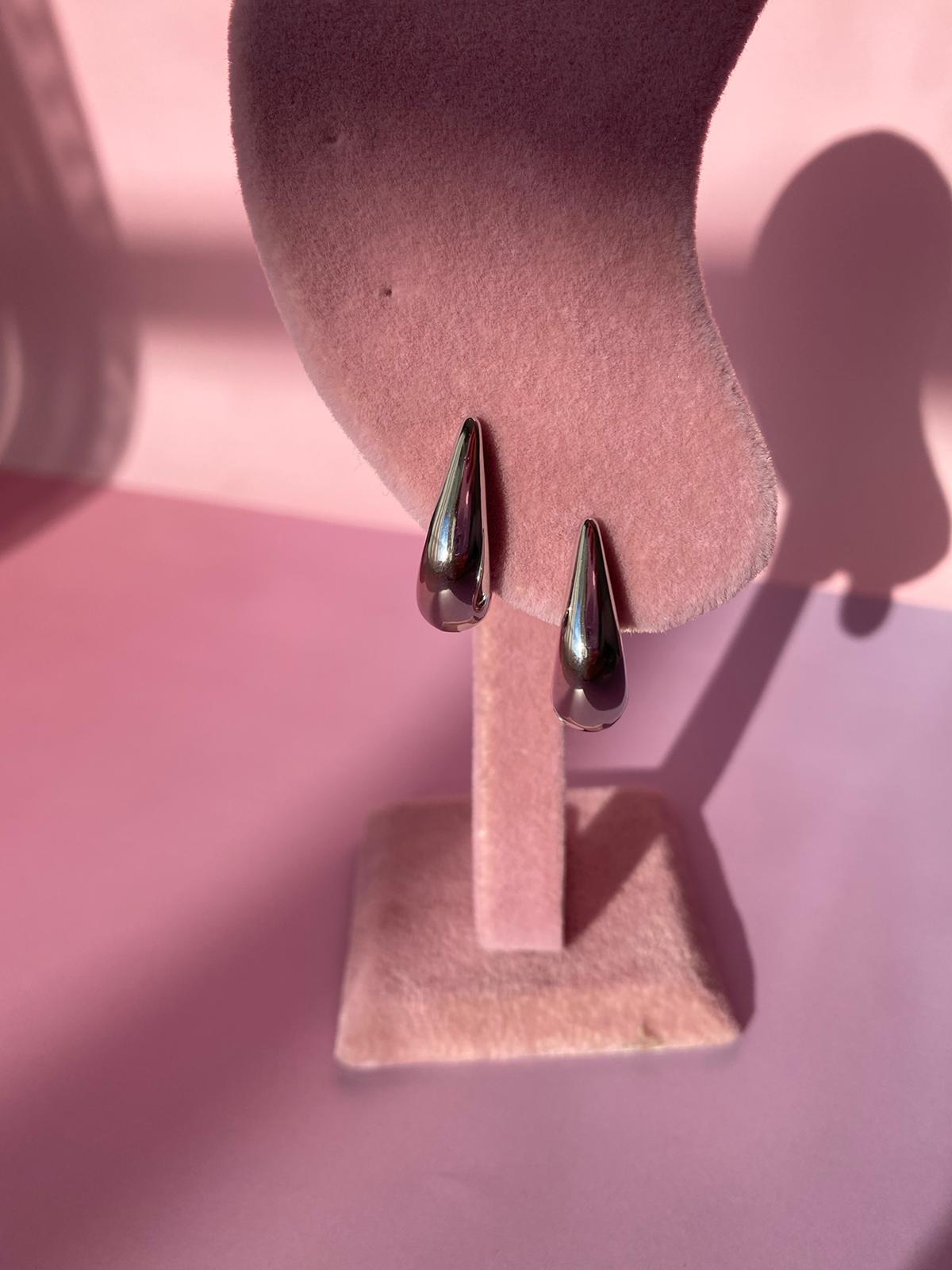 VIP Silver Damla Model Küpe - Görsel 4