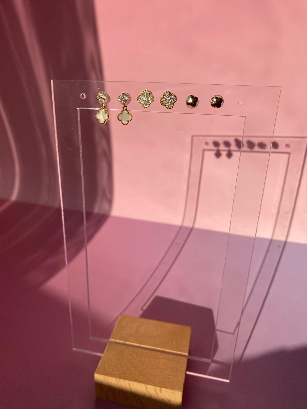 VIP 3 Çiftli Küpe - Görsel 4