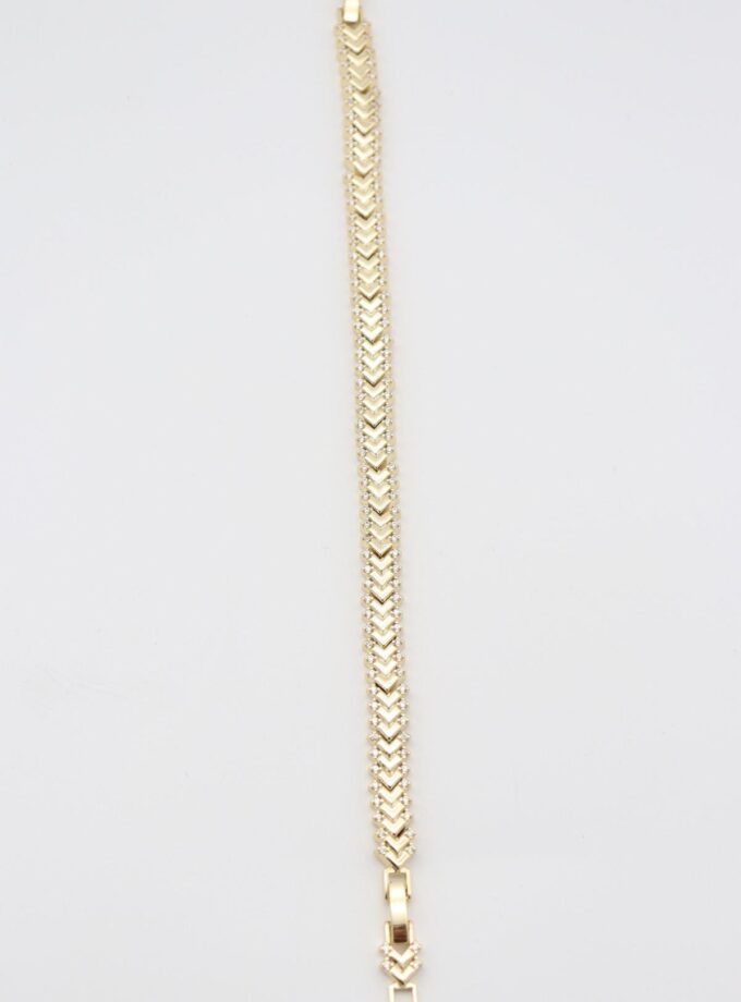 Çift Taşlı Kılçık Model Bileklik