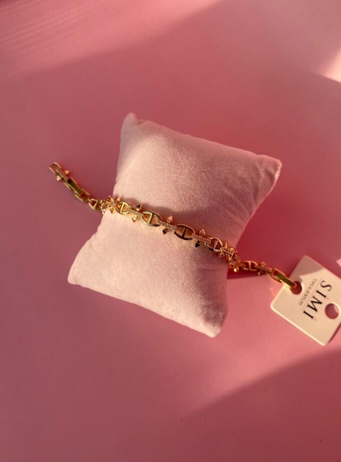 Gold Detaylı Zincir Bileklik