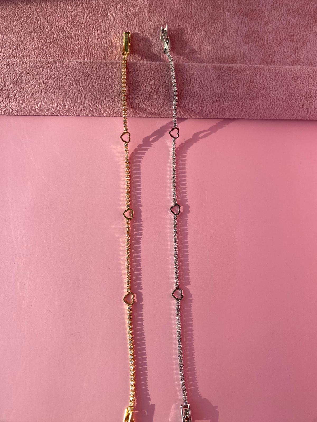 İnce Kalp Su Yolu Bileklik - Görsel 3