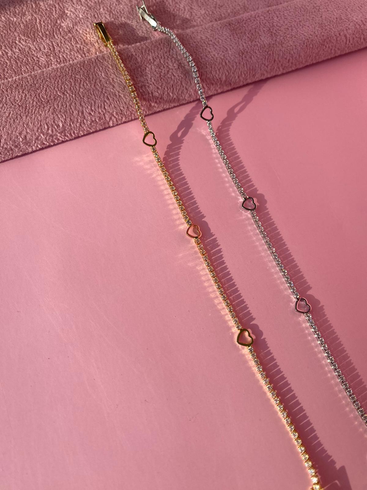 İnce Kalp Su Yolu Bileklik - Görsel 4