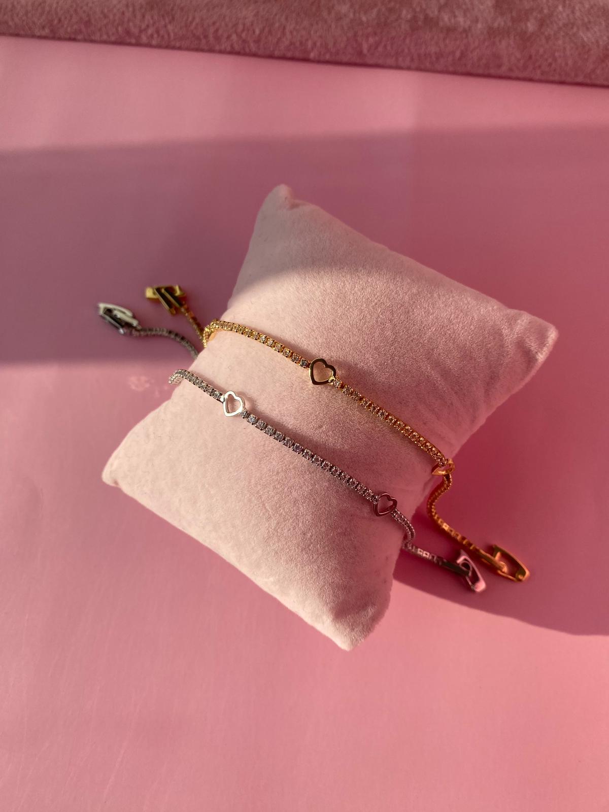 İnce Kalp Su Yolu Bileklik