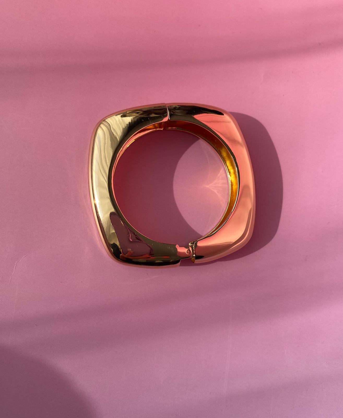 Gold Kalın Kelepçe - Görsel 6