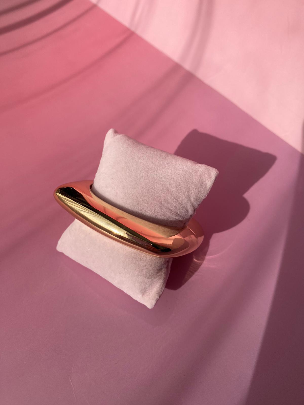 Gold Kalın Kelepçe