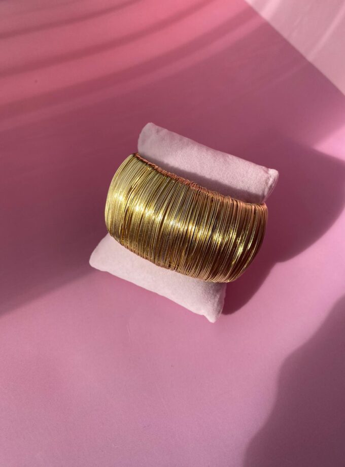 Gold Kalın Tel Model Kelepçe