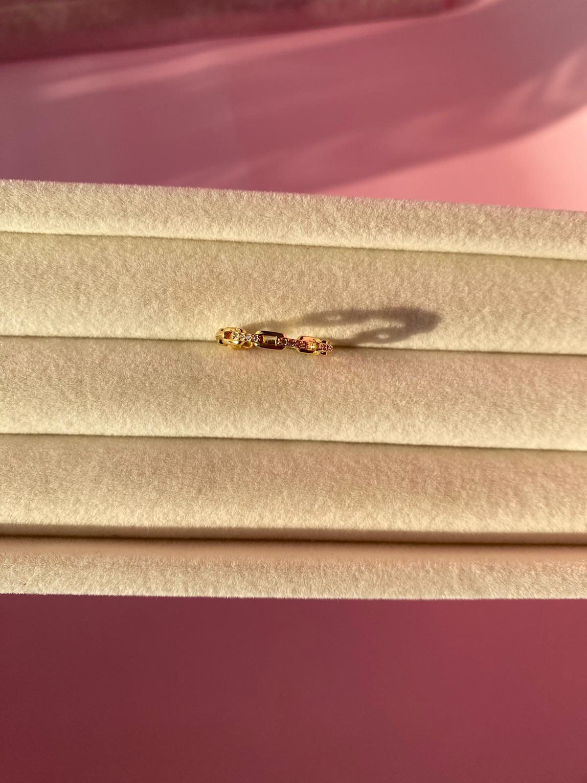 Çelik İnce Zincir Model Yüzük - Görsel 6