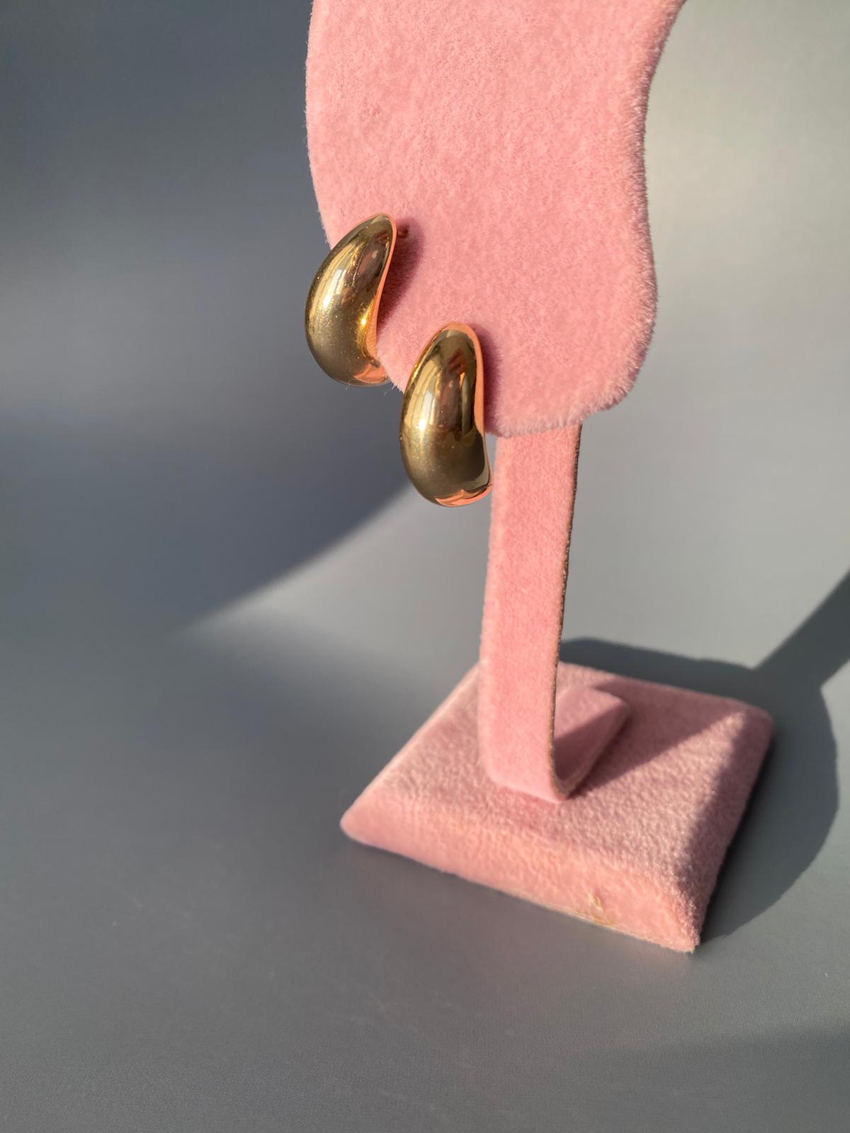 VIP Altın Damla Küpe - Görsel 4