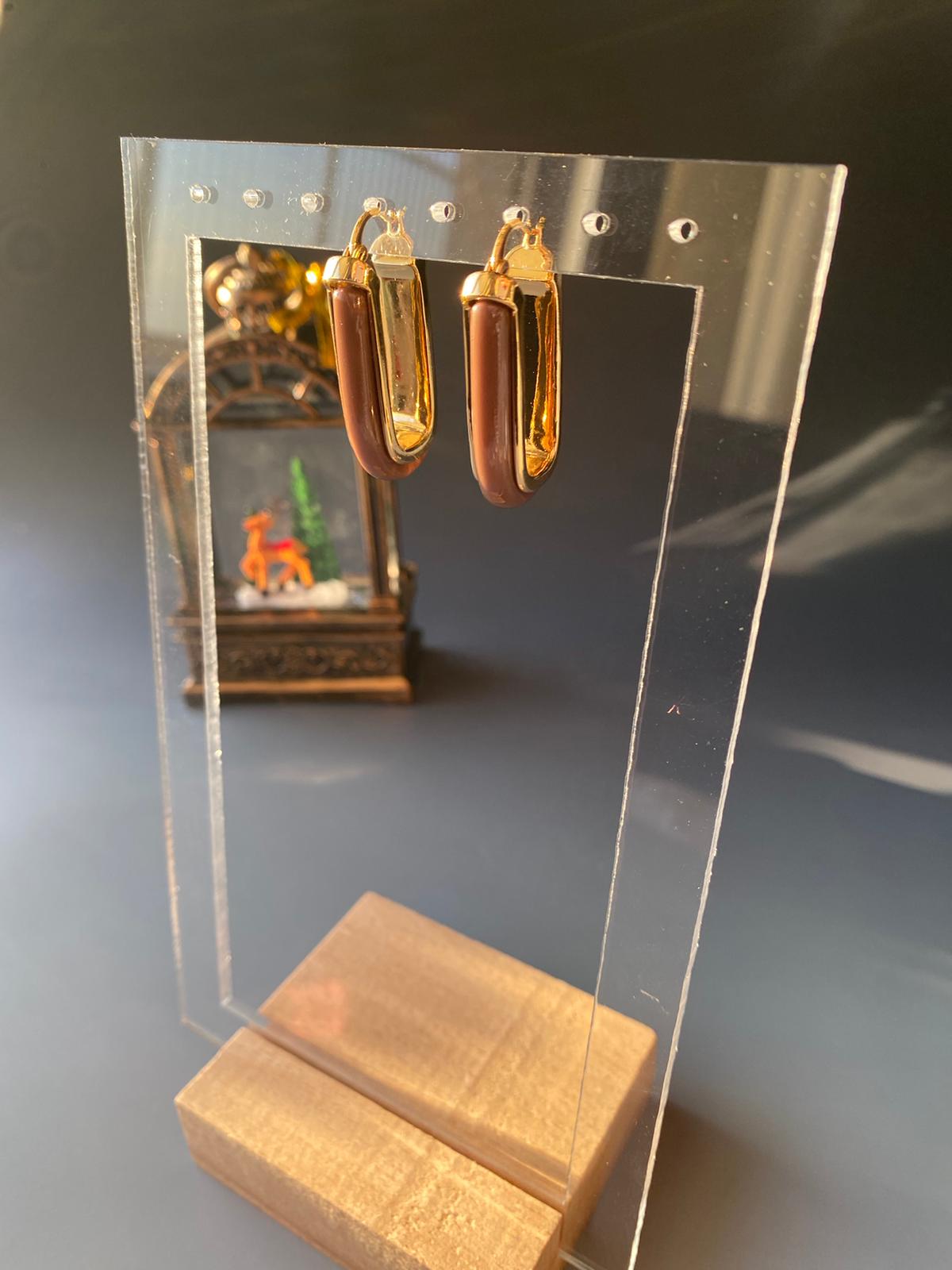 Kahverengi Küpe - Görsel 5