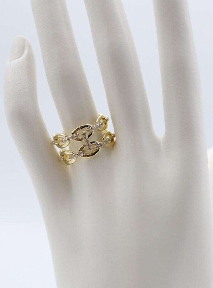 Çelik Çift Sıra Model Yüzük