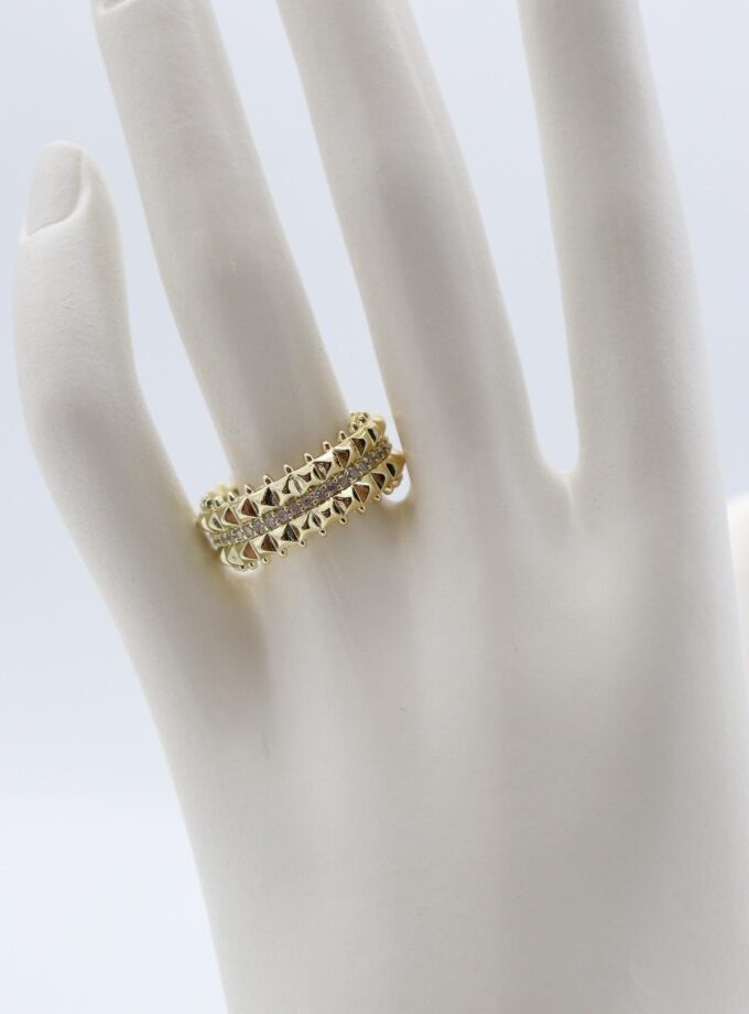 Gold Kabartmalı Model Yüzük