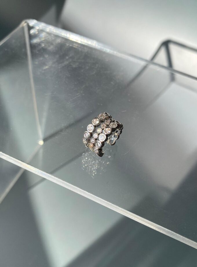 Silver Çoklu Taşlı Model Earcuff