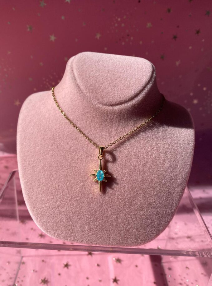 Mavi Kutup Yıldızı Kolye