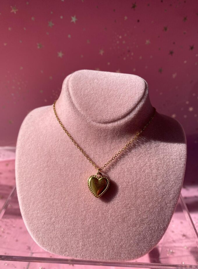 Vintage Gold Kalp Kolye