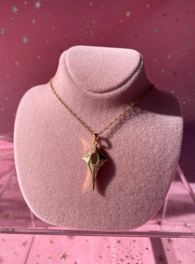 Taşlı Kutup Yıldızı Kolye