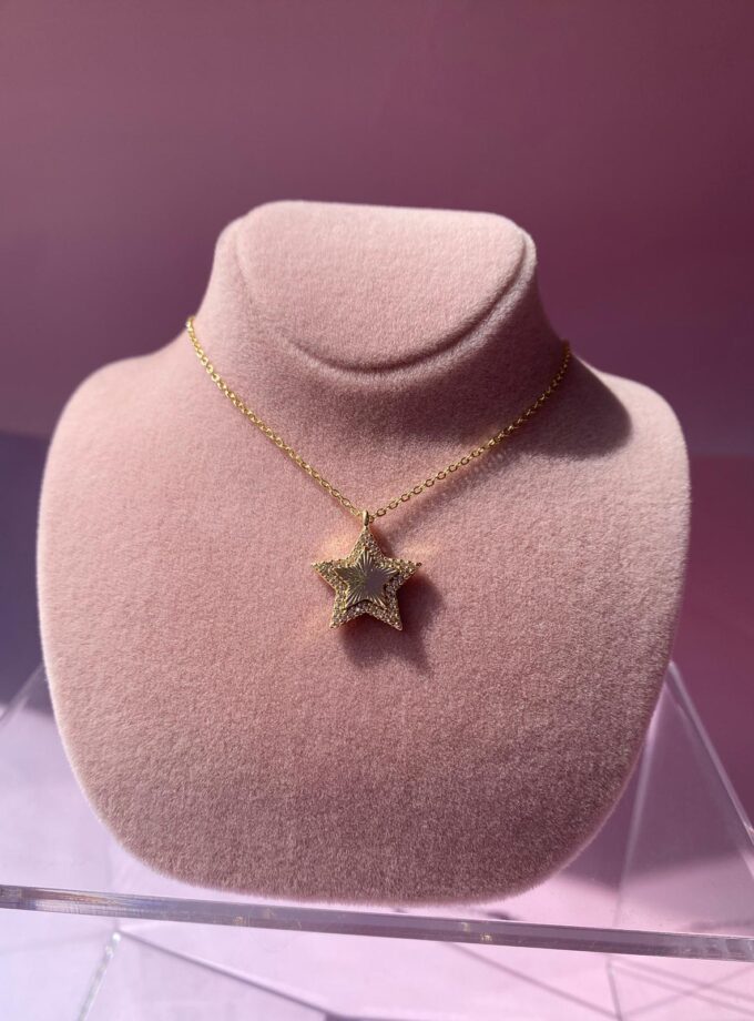 Gold Yıldız Kolye