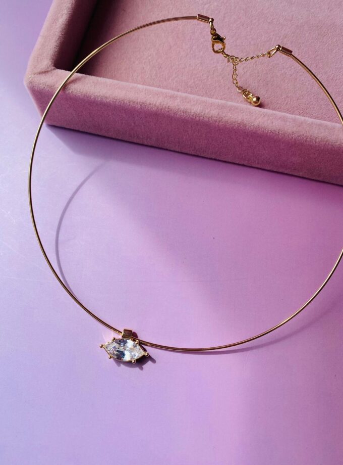 Markiz Taş Choker Kolye