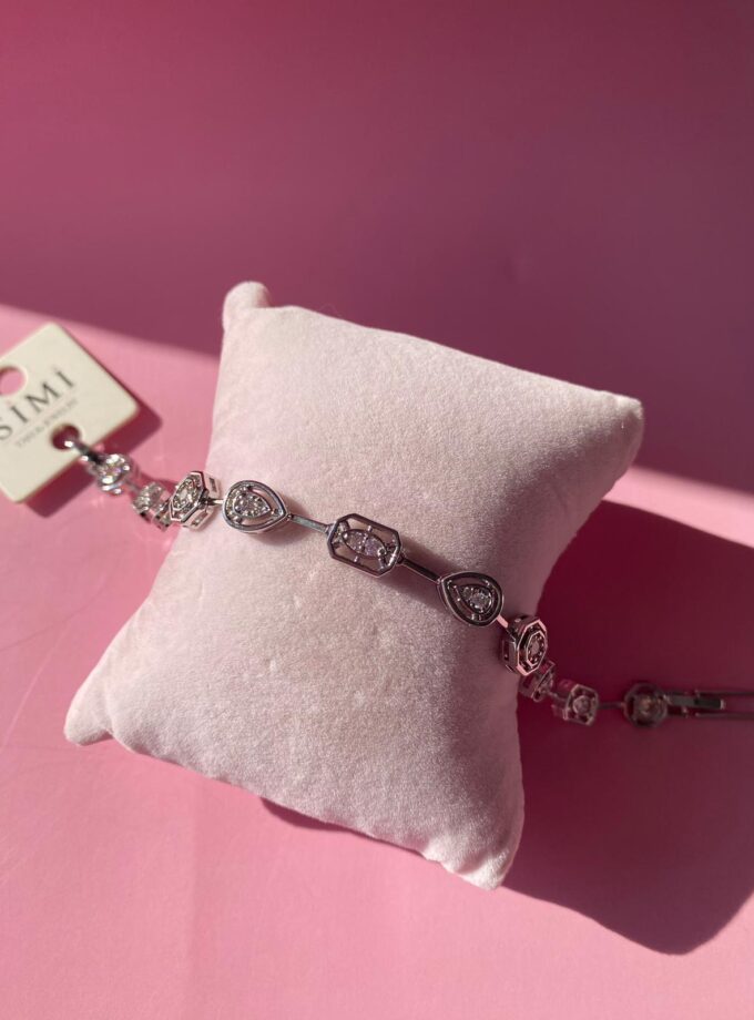 Taşlı Silver Bileklik