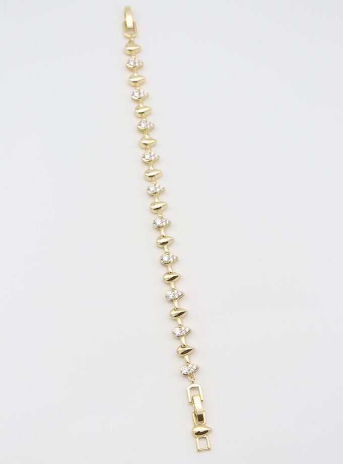 Gold Damla Taşlı Bileklik