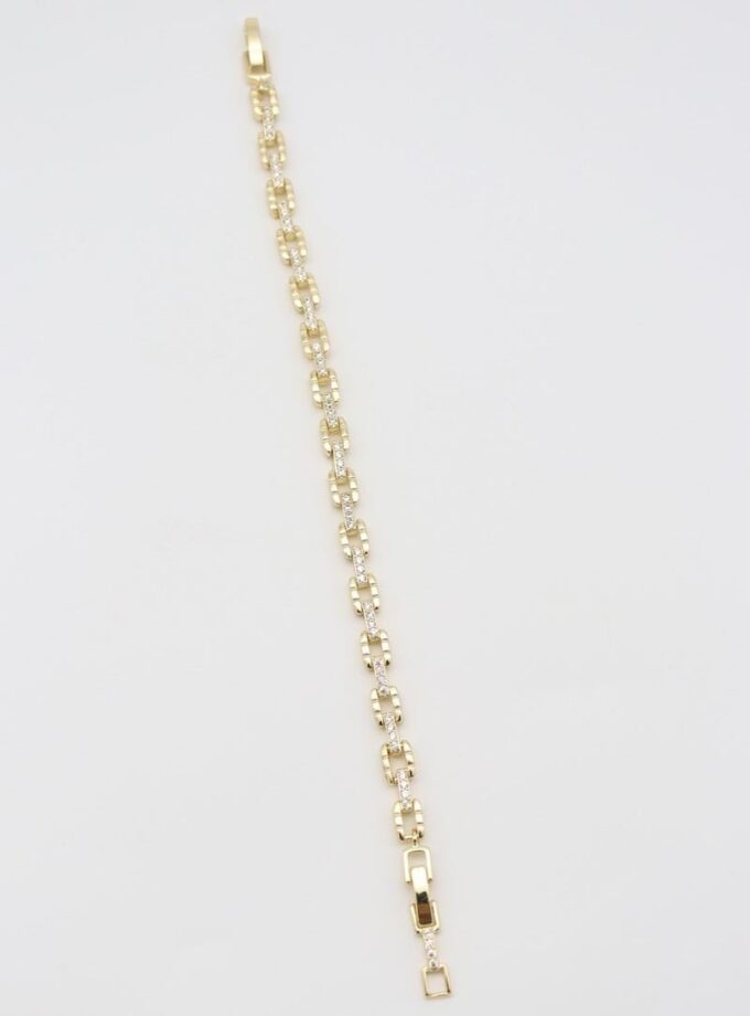 Gold Luxe Taşlı Bileklik