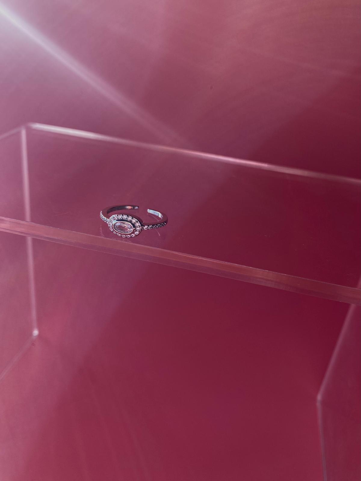 Royal Silver Oval Serçe Parmak Yüzük - Görsel 3