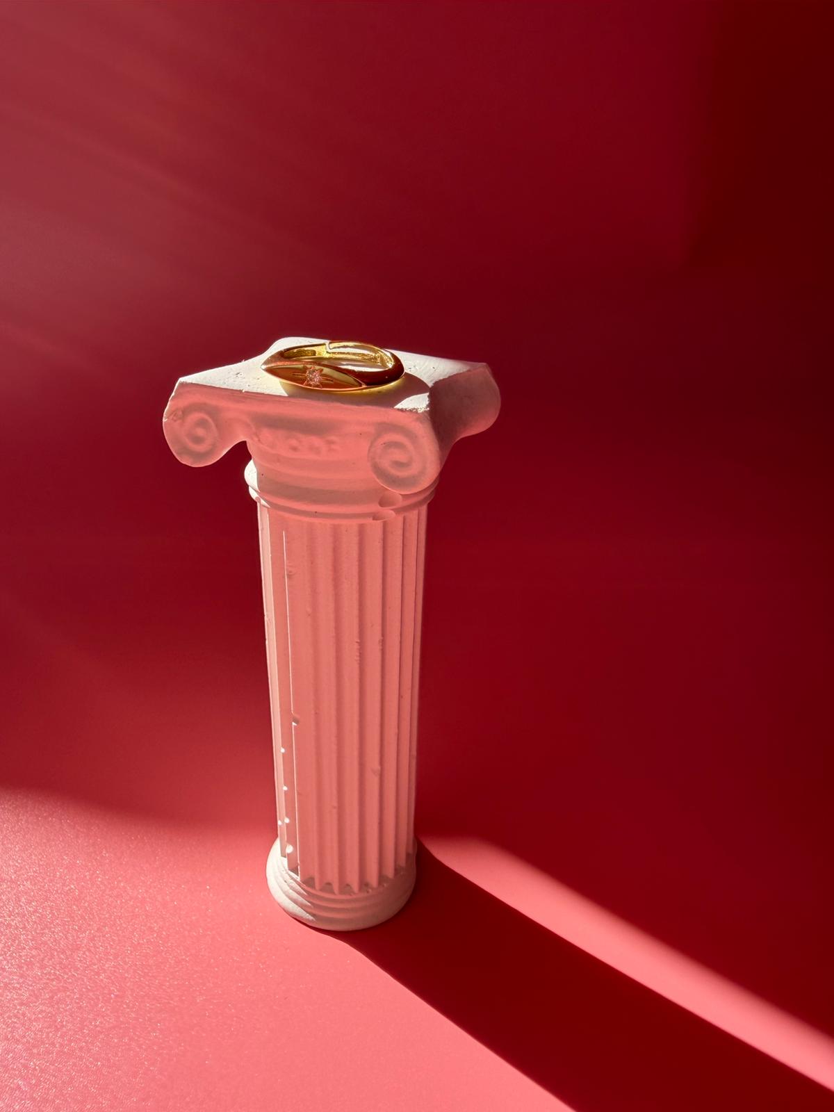Minimal Luxe Taşlı Serçe Parmak Yüzük - Görsel 2